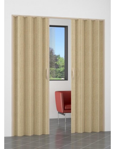 Porta a soffietto doppia anta